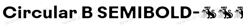 Circular B SEMIBOLD字体转换 Circular B SEMIBOLD字体转换